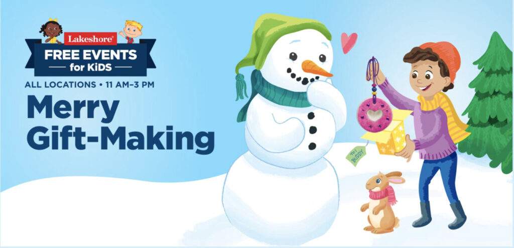 Free Kids Gift-Making Event At Lakeshore Learning Stores – November 30Th!